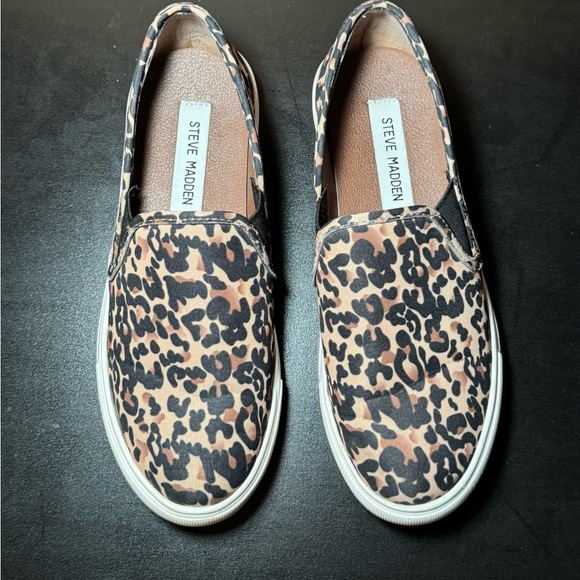 Steve Madden Symba Leopard Slip-On Sneakers Women’s 6.5 - Picture 3 of 12